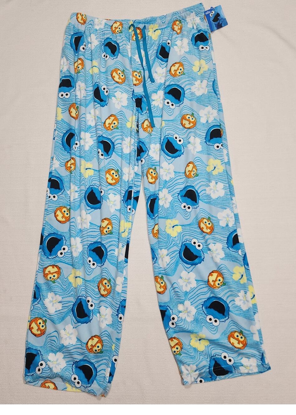 Cookie monster Halloween men's pajamas size Large L41''